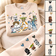 Custom Mom Shirt, Mom With Kid Name On Sleeve - Personalized Mom Shirt Mother's Day Gift T1807