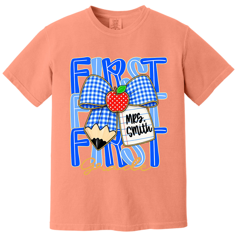 Custom Teacher Grade Shirt, Personalized Teacher Name Tee, Back To School Teacher Team Shirt T24