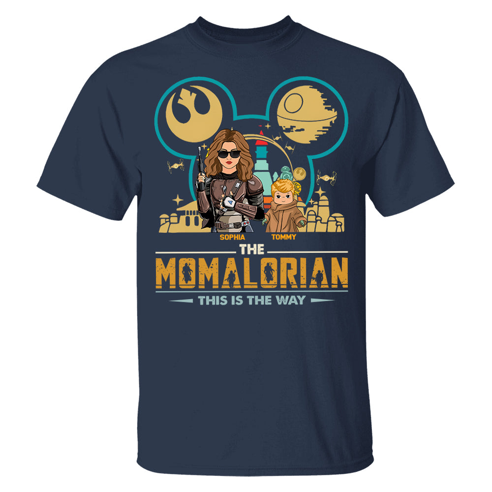 The Momalorian This Is The Way, Custom Shirt for Mom, Personalized Mother's Day Gift T1807 Pt99