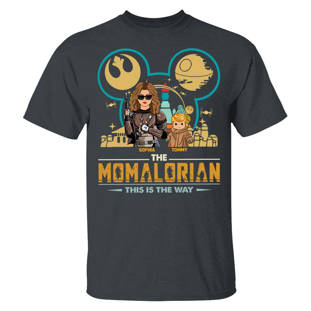 The Momalorian This Is The Way, Custom Shirt for Mom, Personalized Mother's Day Gift T1807 Pt99
