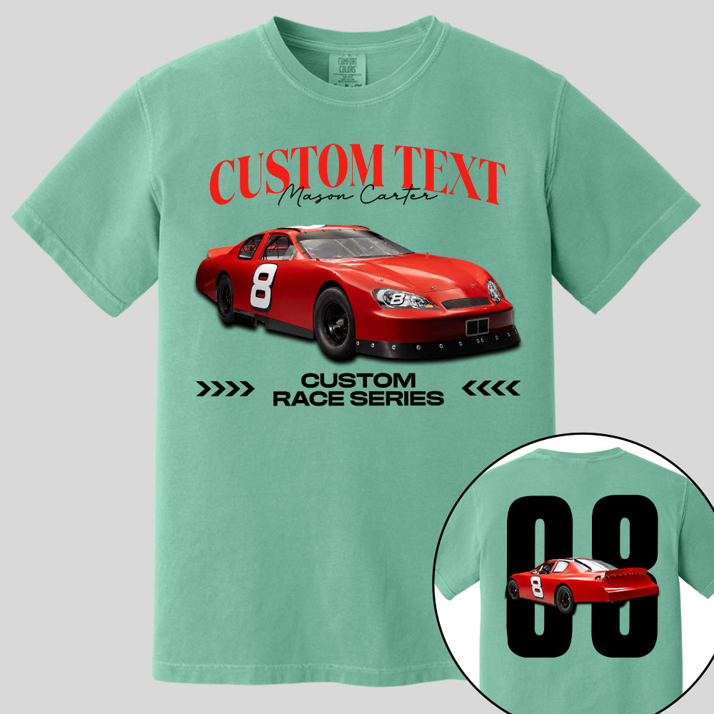 Custom Photo Race Car Shirt - Personalized Shirt For Racing Fan A2110 Pt99