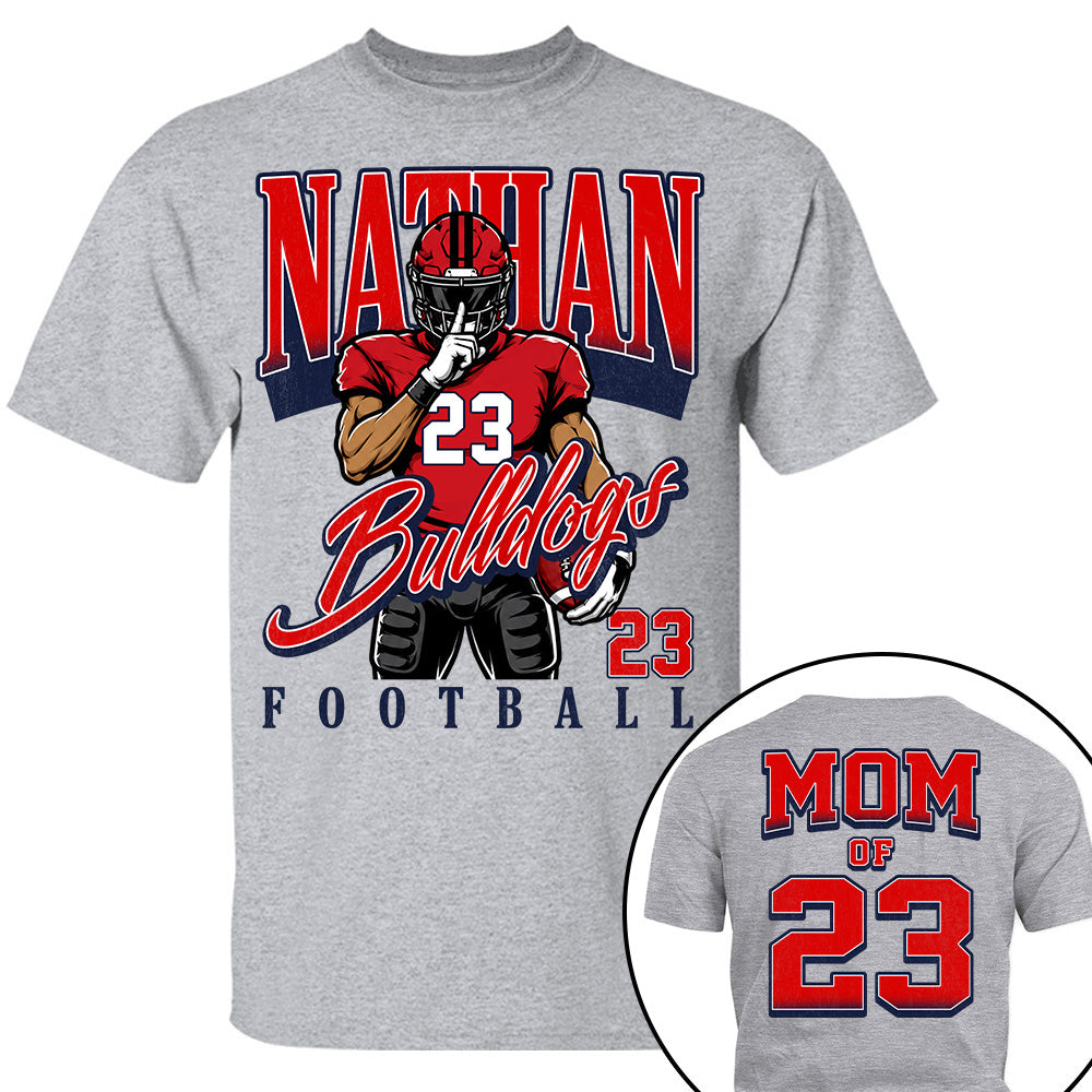 Custom Name Number Football, Retro Football Shirt L0411 T24