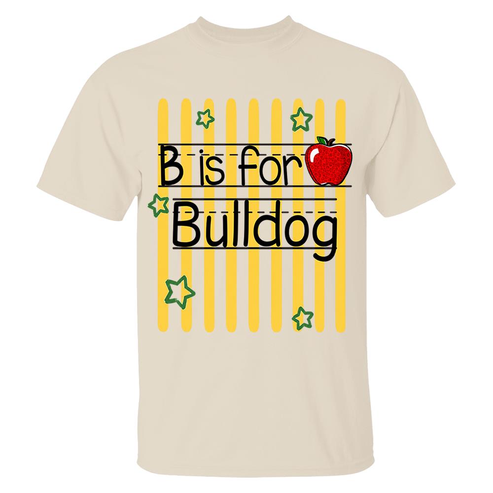 Personalized Retro Stripe School Mascot Custom Apple Name Teacher T-Shirt, Custom Gifts For Teacher Nh00