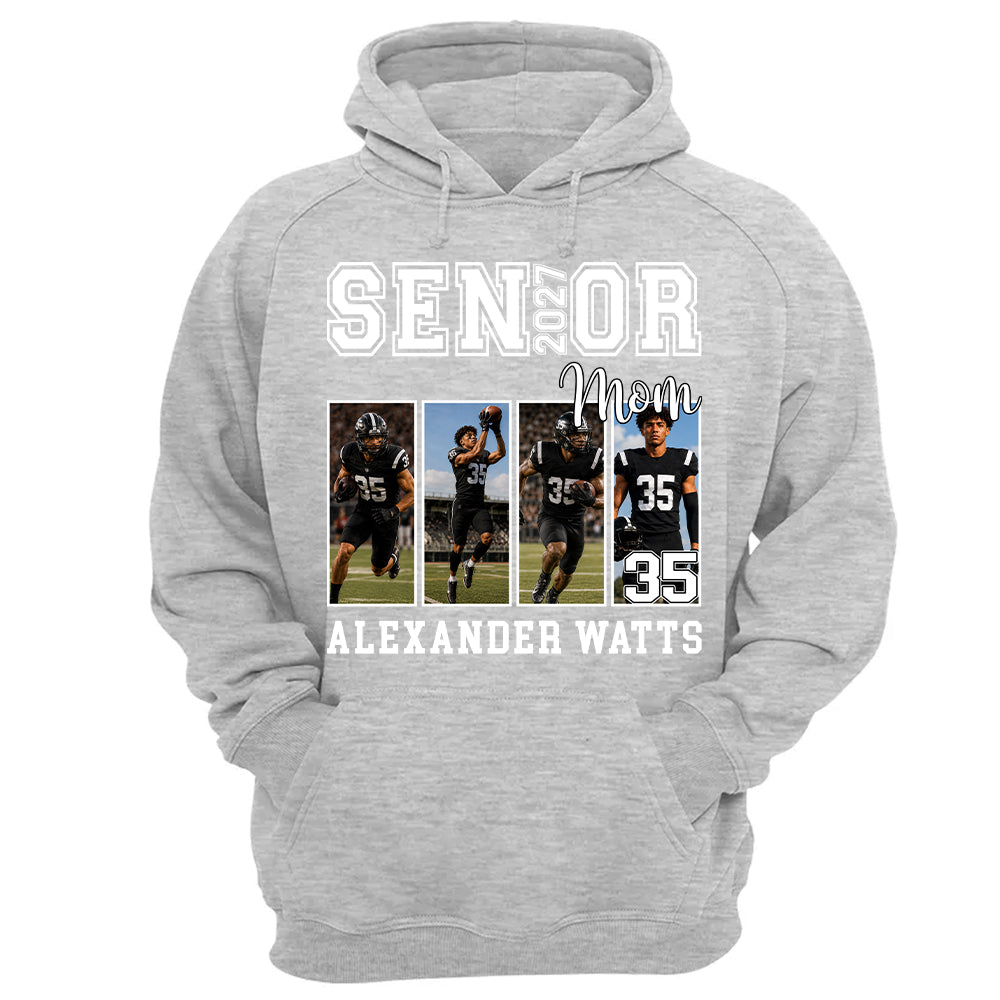 Senior Mom Custom Photo 2027 Sport Mom Shirt L0411 TH23