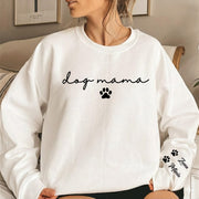 Personalized Dog Mama Sweatshirt, Custom Dog Mom Hoodie, Dog Owner Outfit, Dog Mama Clothings, Dog Mom Birthday Gift, Happy Mothers Day Gift Li29