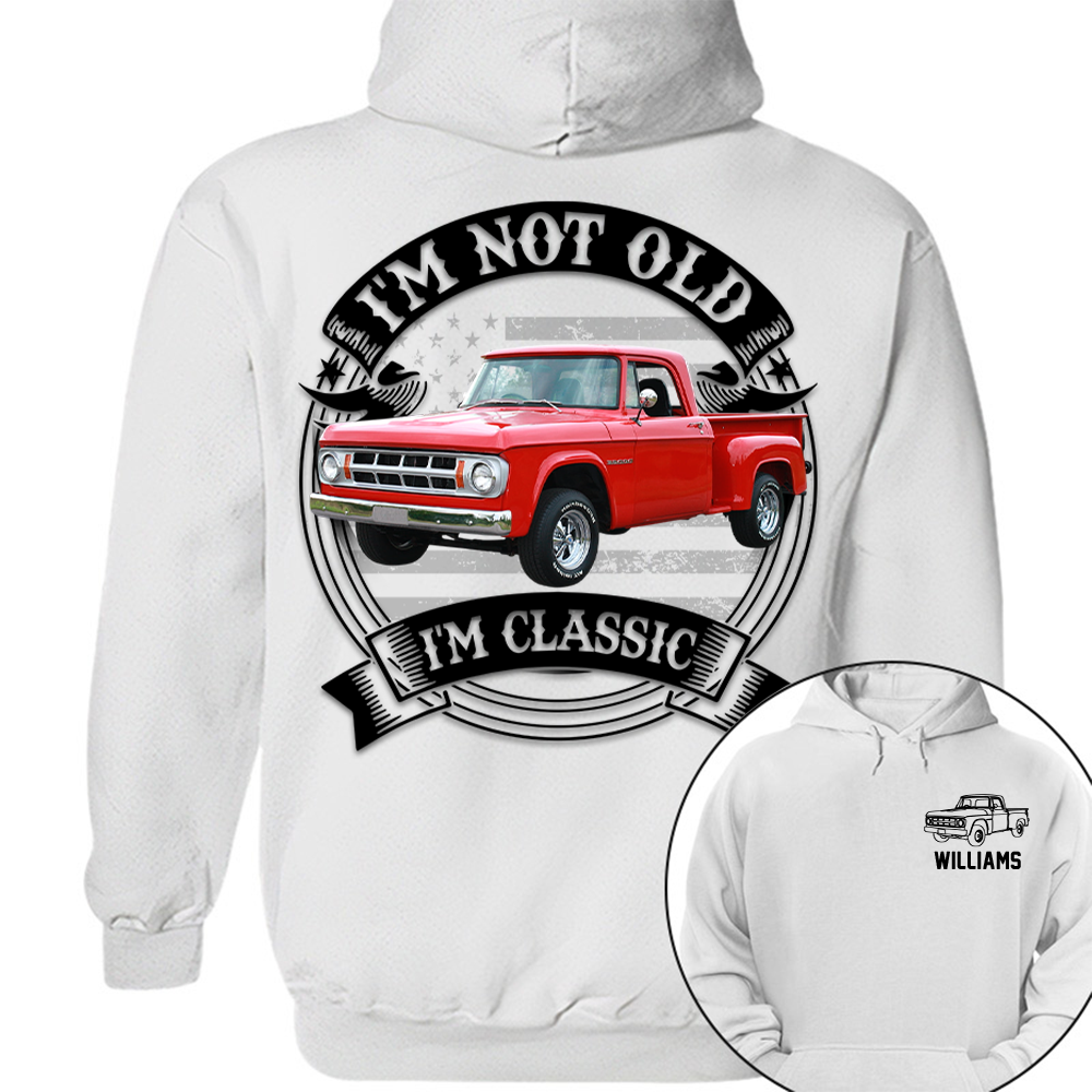 I'm Not Old I'm Classic Dodge D Graphic Personalized Car's Photo Quarter Shirt