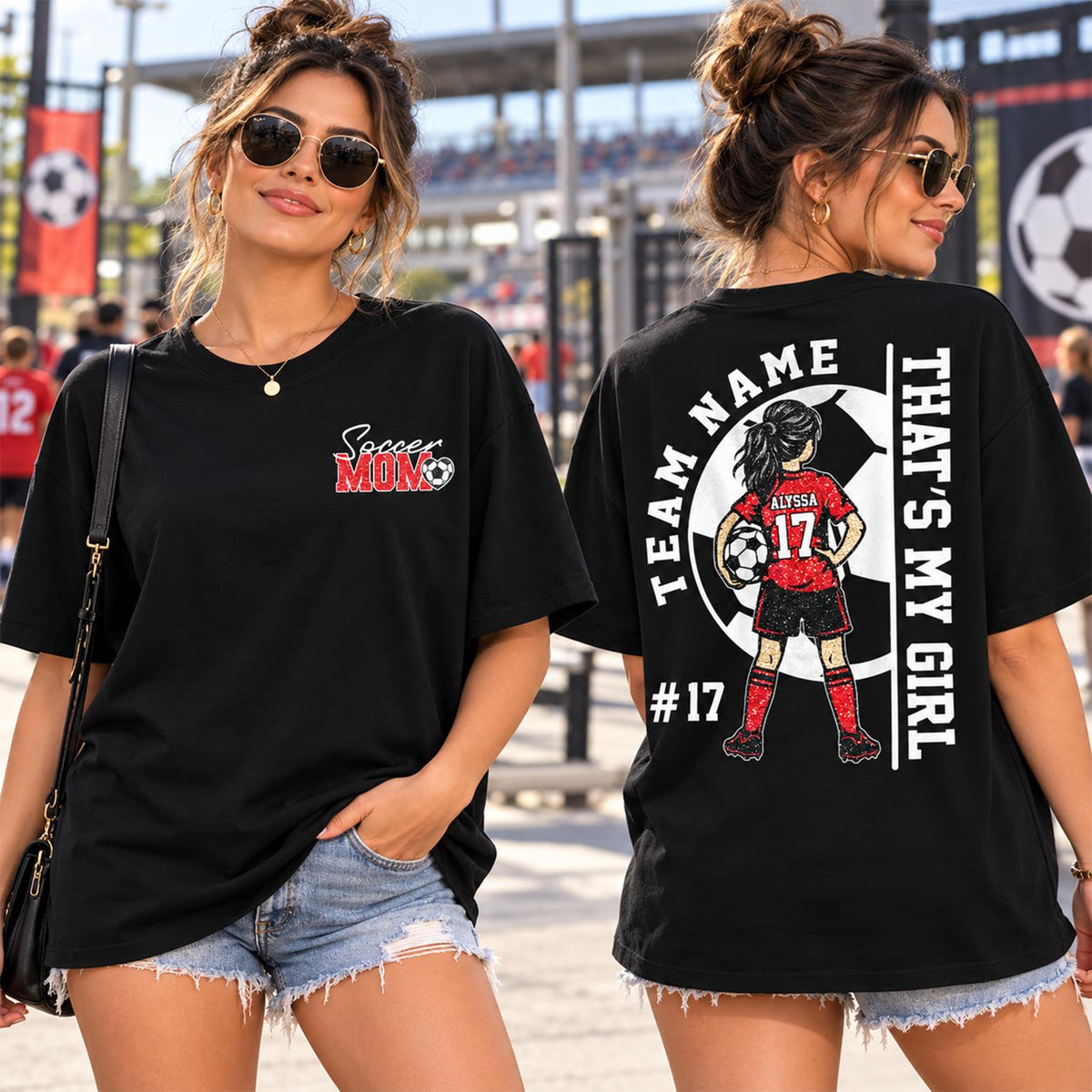 Personalized That’s My Girl Soccer Shirt, Custom Player Name & Number T-Shirt, Soccer Mom Gift Na02 Hv01 DH09