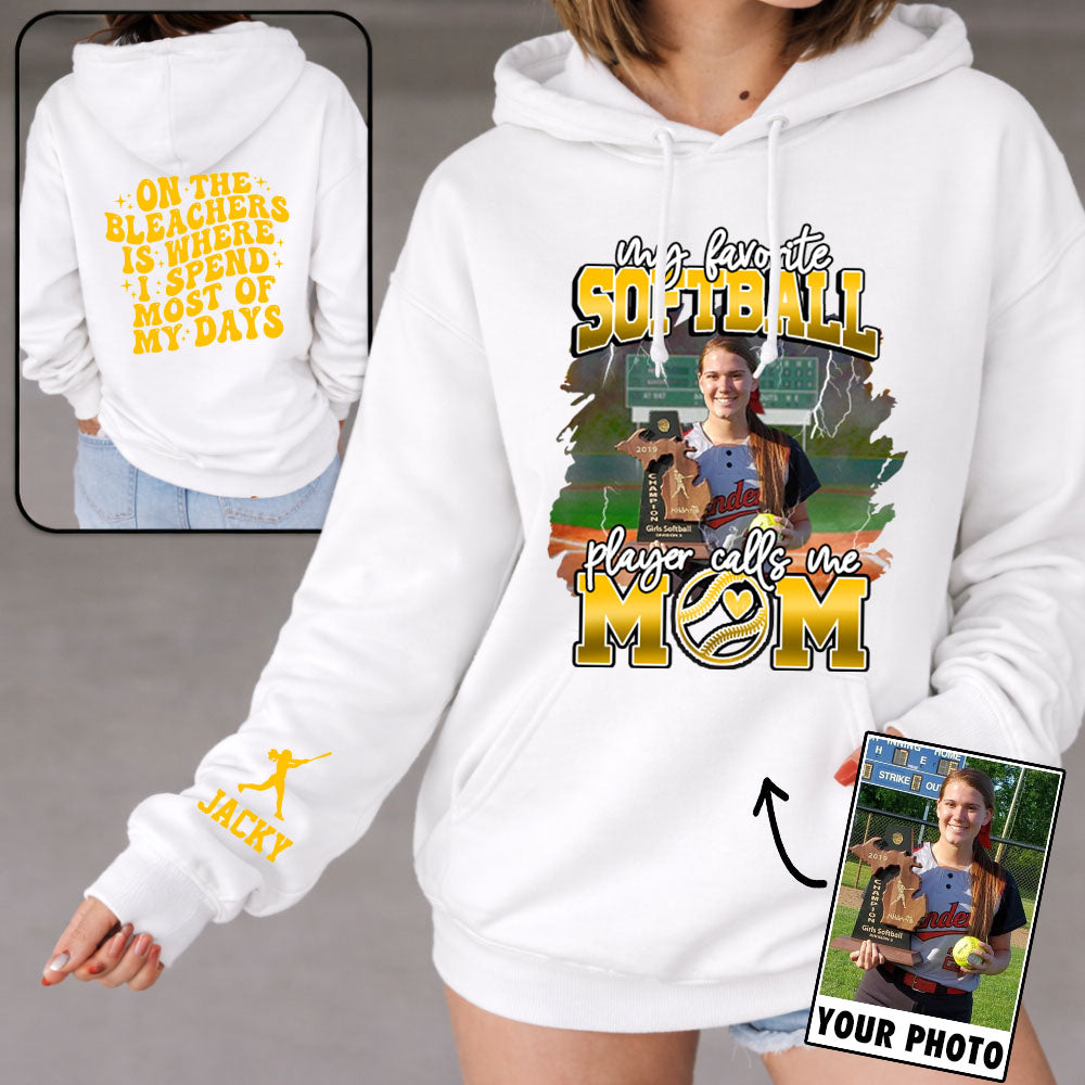 My Favorite Softball Player Calls Me Mom - Personalized All Over Print Shirt For Softball Family T1807