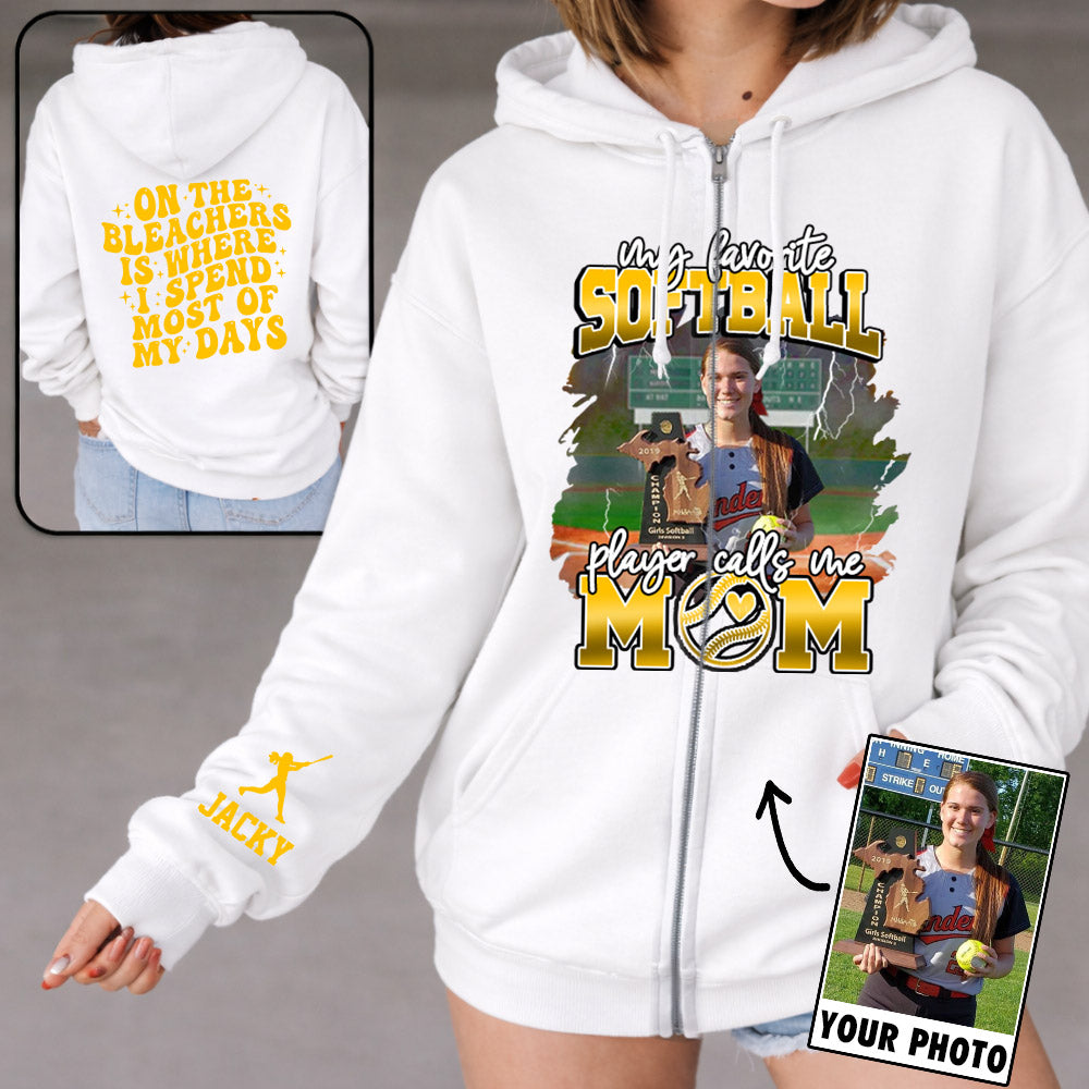 My Favorite Softball Player Calls Me Mom - Personalized All Over Print Shirt For Softball Family T1807