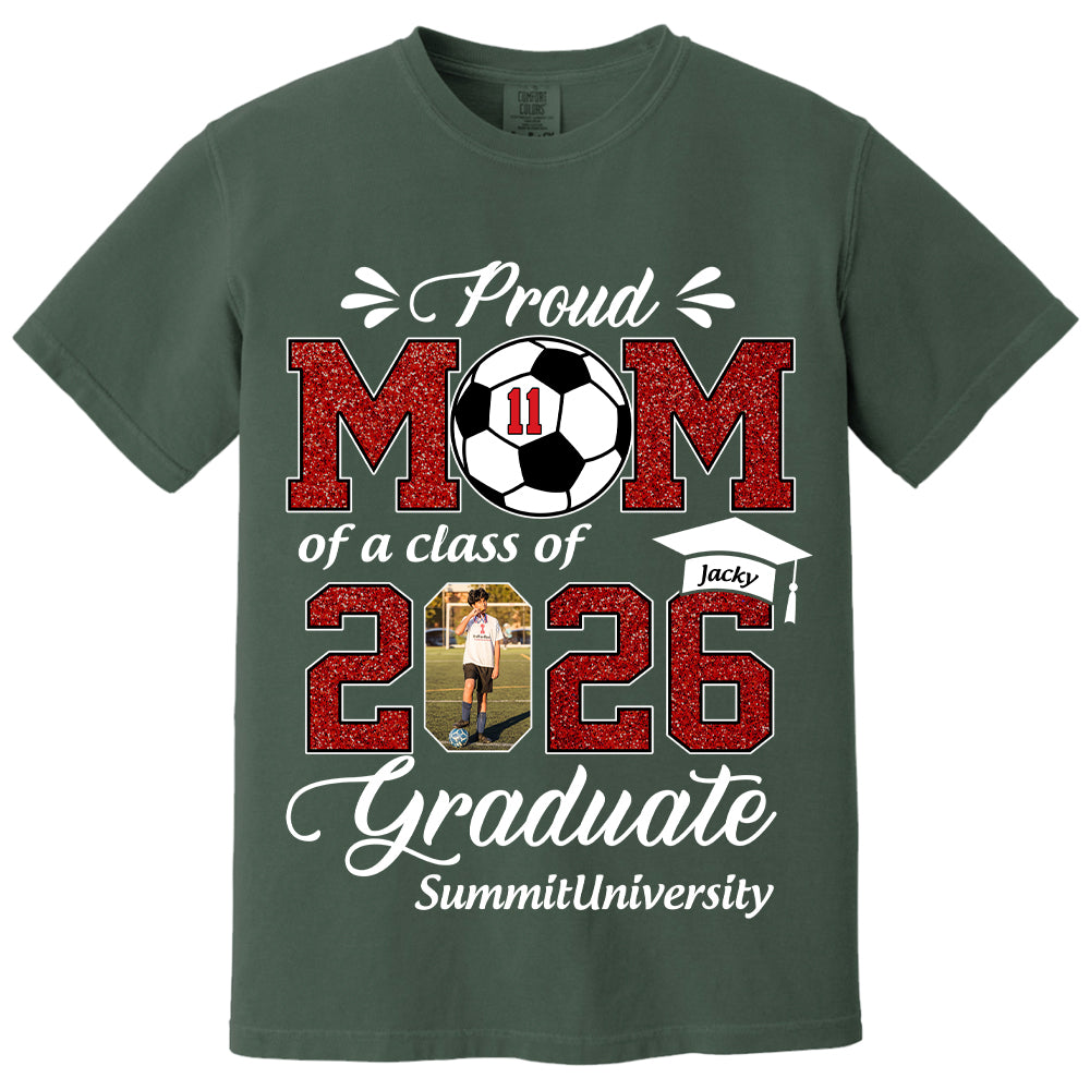 Personalized Soccer Graduation Shirt Class of 2026 Custom Senior Shirt Family Graduation Gift Soccer Senior 2026 Shirt Na02 T24