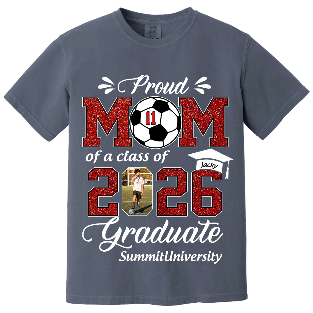 Personalized Soccer Graduation Shirt Class of 2026 Custom Senior Shirt Family Graduation Gift Soccer Senior 2026 Shirt Na02 T24