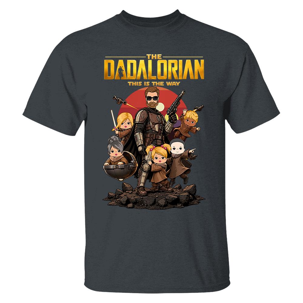 The Dadalorian This Is The Way Shirt Personalized Gift For Dad Nh00