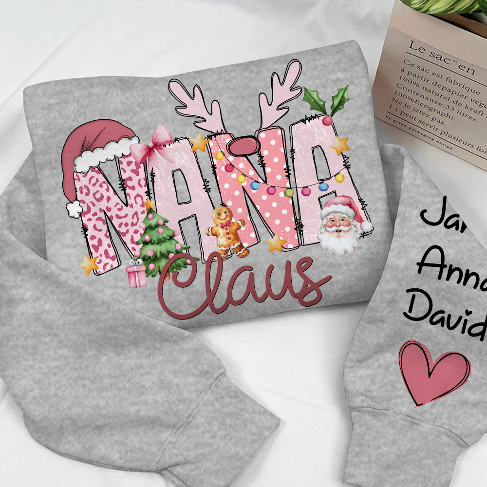 Pink Trend Gigi Claus Custom Sweatshirt - Best Family Christmas Gift for Grandma Nh00