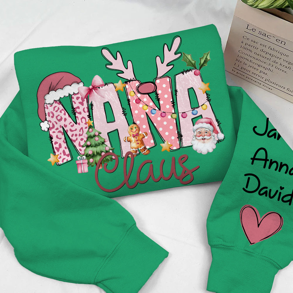 Pink Trend Gigi Claus Custom Sweatshirt - Best Family Christmas Gift for Grandma Nh00
