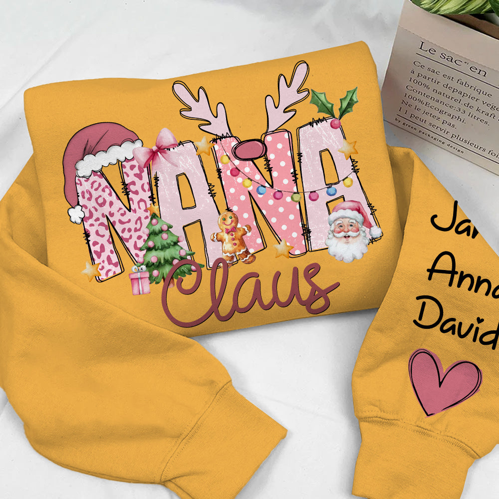 Pink Trend Gigi Claus Custom Sweatshirt - Best Family Christmas Gift for Grandma Nh00