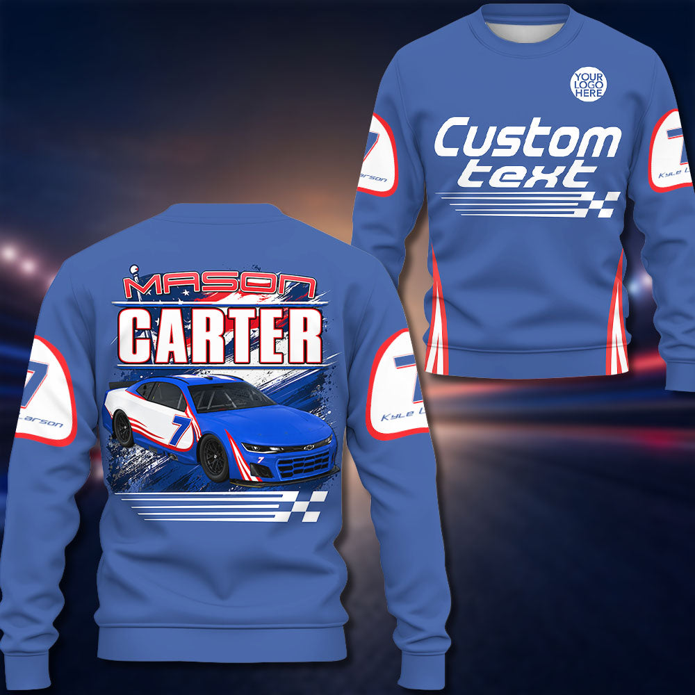 Custom Photo Race Car Polo Shirt - Personalized Shirt For Racing Fan A2110 Pt99