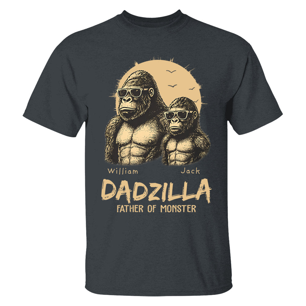 Custom Dadzilla Father Of Monster Shirt Father Day Gifts For Dad L0411 Pt99