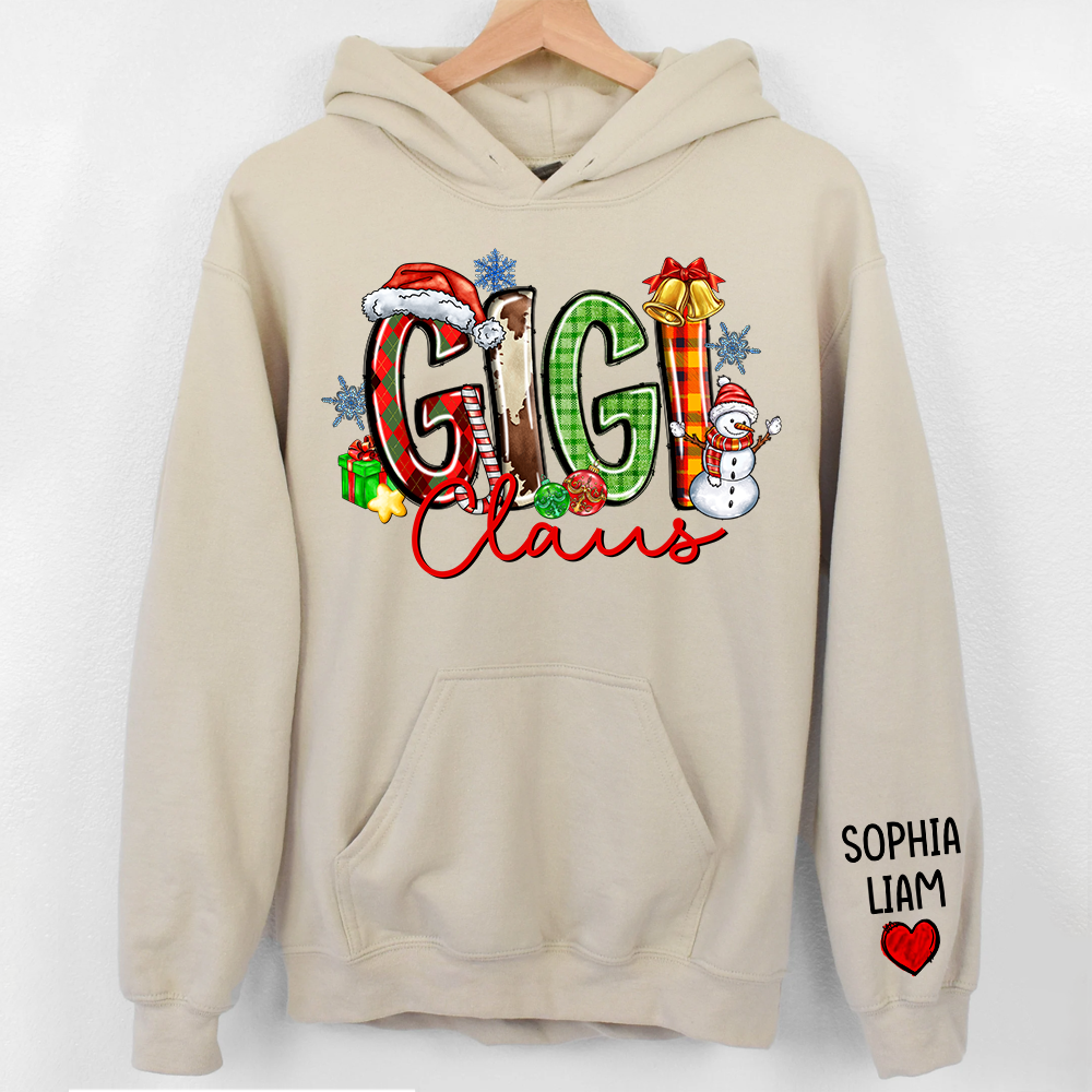 Personalized Nana Claus Sweatshirt Christmas Gift For Grandmas Pa00