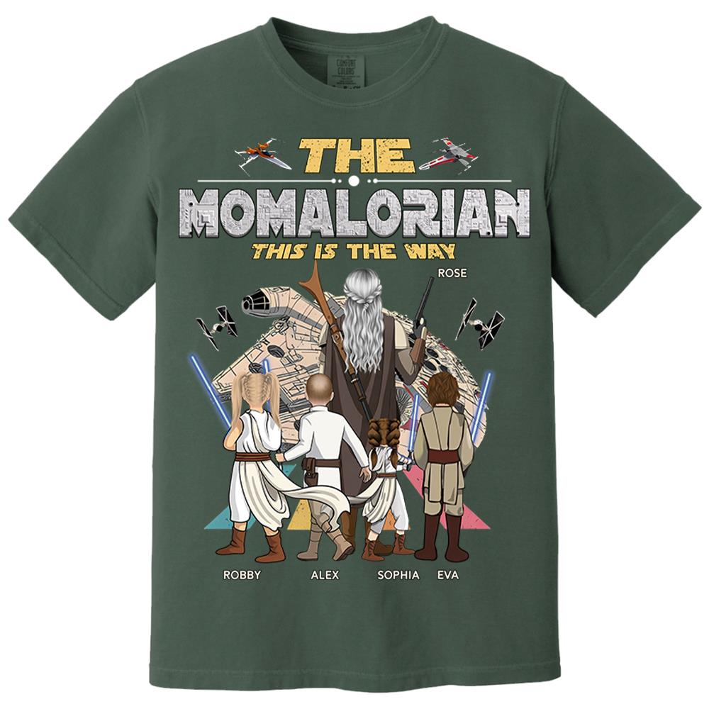 The Momalorian This Is The Way - Personalized Shirt - Gift For Mom, Mother's Day T1807 Nh00