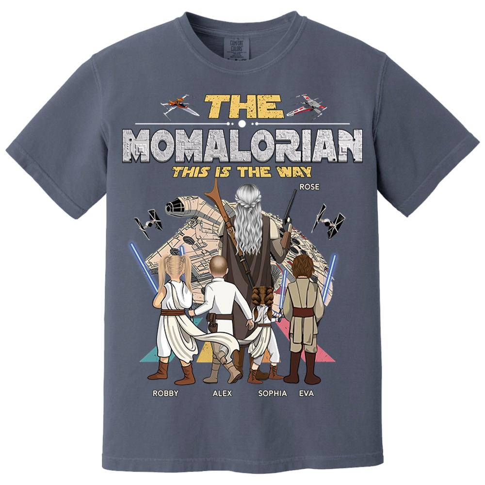 The Momalorian This Is The Way - Personalized Shirt - Gift For Mom, Mother's Day T1807 Nh00