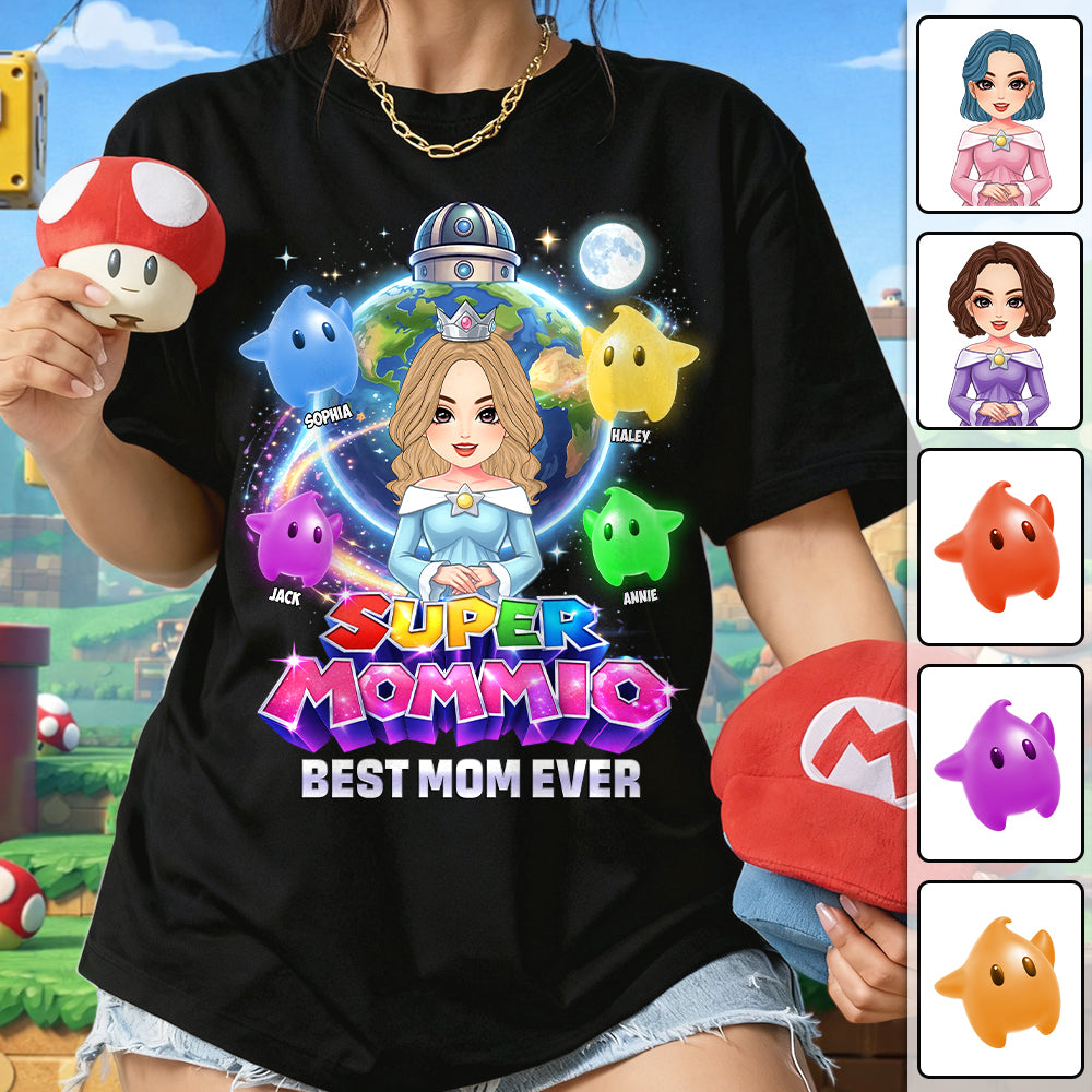 Super Mommio Custom Shirt, Gift For Mom, Mother's Day L0411 Hv01