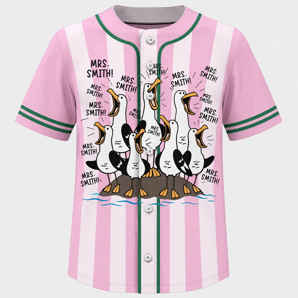 Mrs.Teacher’s Class of Seagulls Jersey– Personalized Back-to-School Gift for Teachers Na02 T24