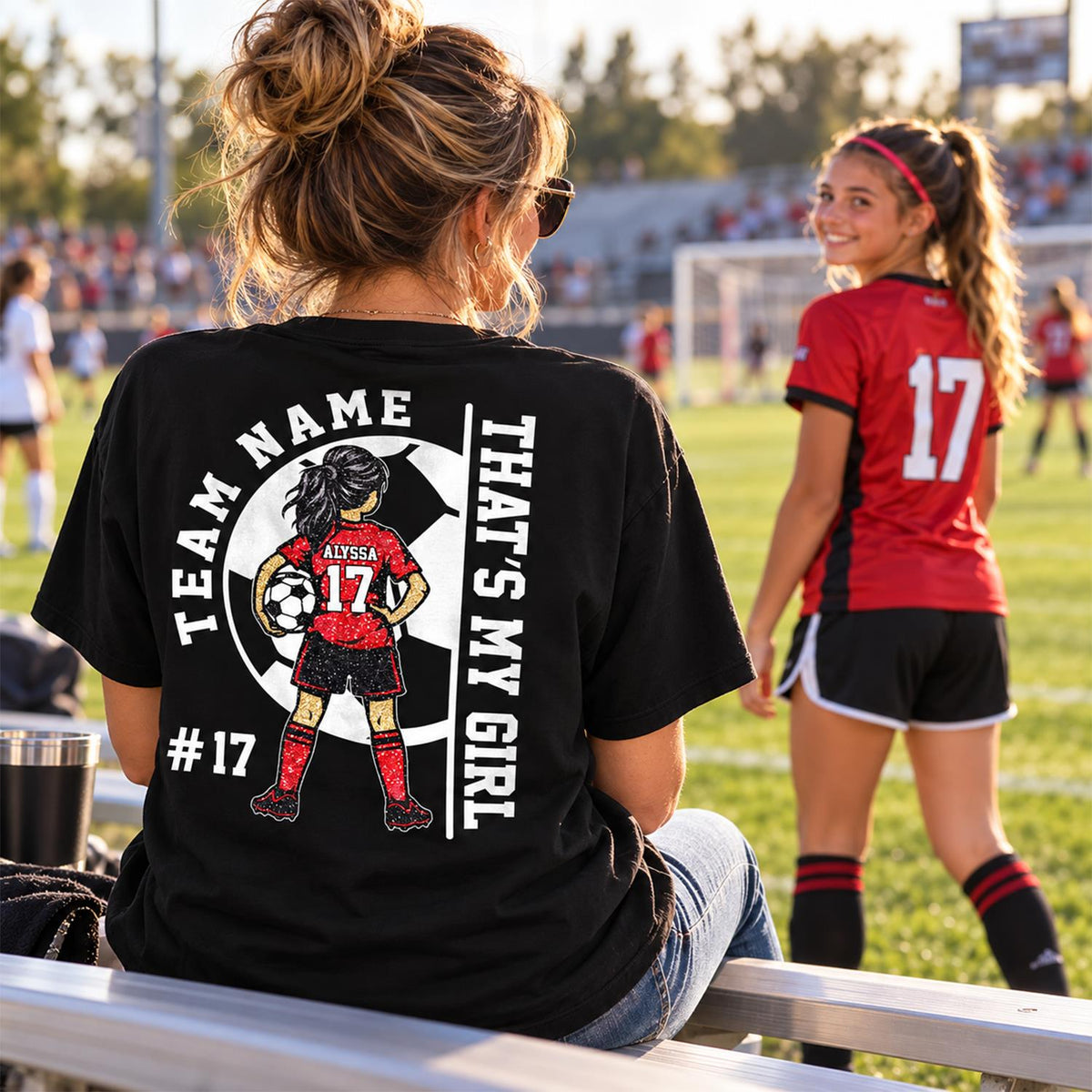 Personalized That’s My Girl Soccer Shirt, Custom Player Name & Number T-Shirt, Soccer Mom Gift Na02 Hv01 DH09