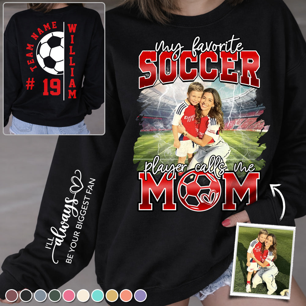 My Favorite Soccer Player Calls Me Mom Personalized Soccer Shirt Gift Soccer Mom Soccer Dad Game Day Na02