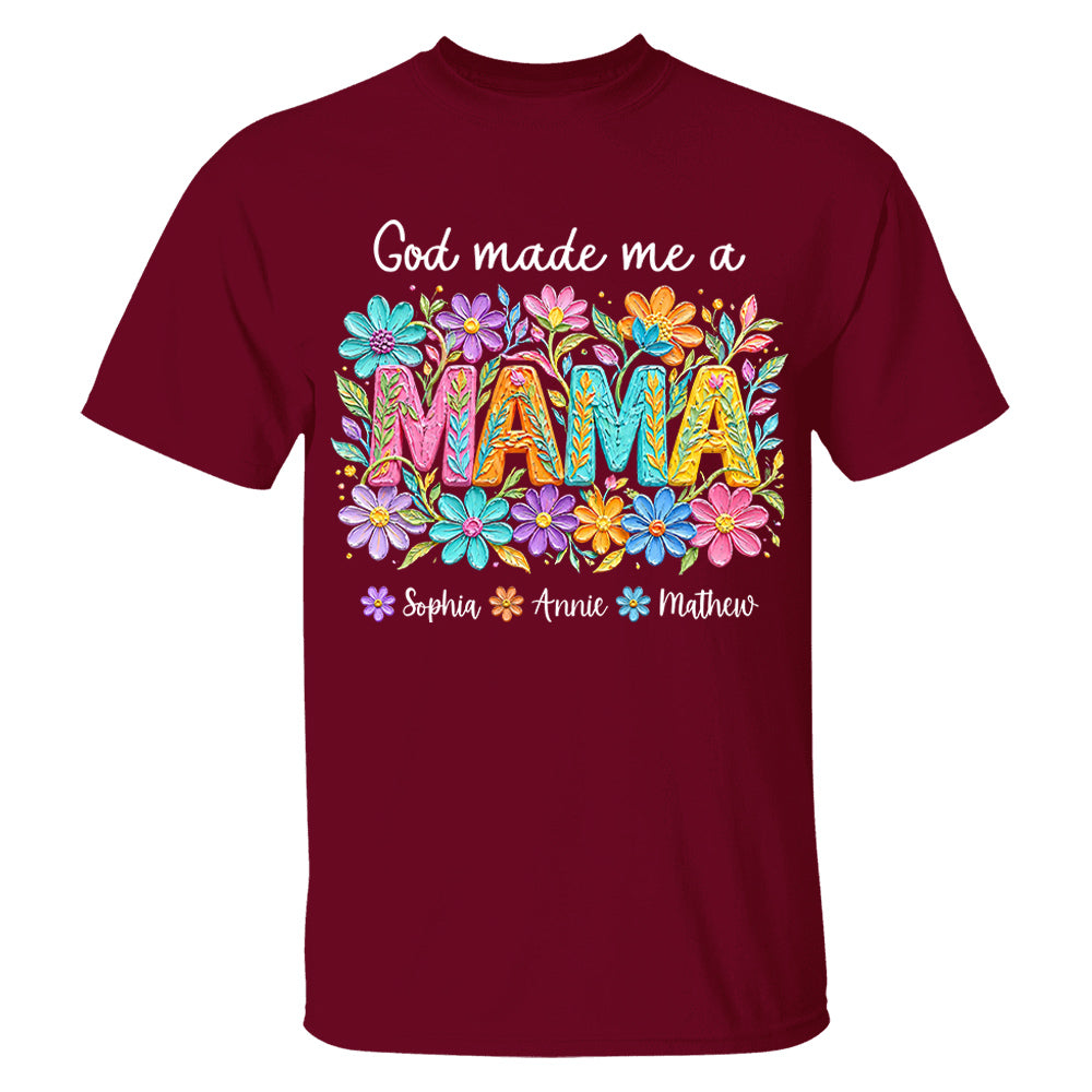 Custom God Made Me A Mama With Names, Mother's Day, Gift For Mom L0411 VH01