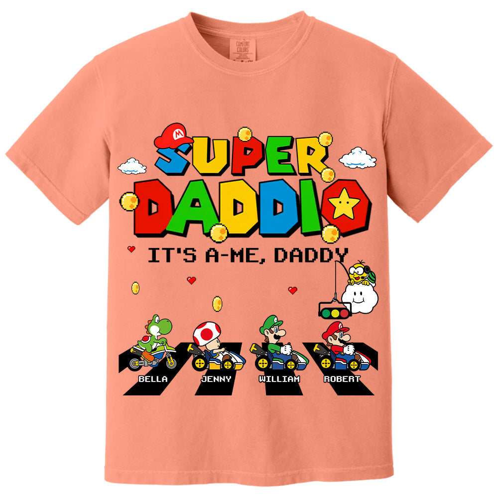 Super Daddio It's A Me Daddy Personalized Shirt Gifts For Dad VH01