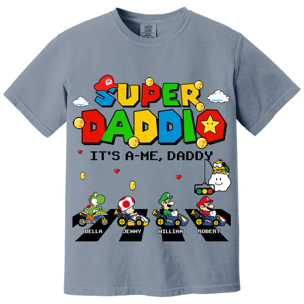Super Daddio It's A Me Daddy Personalized Shirt Gifts For Dad VH01