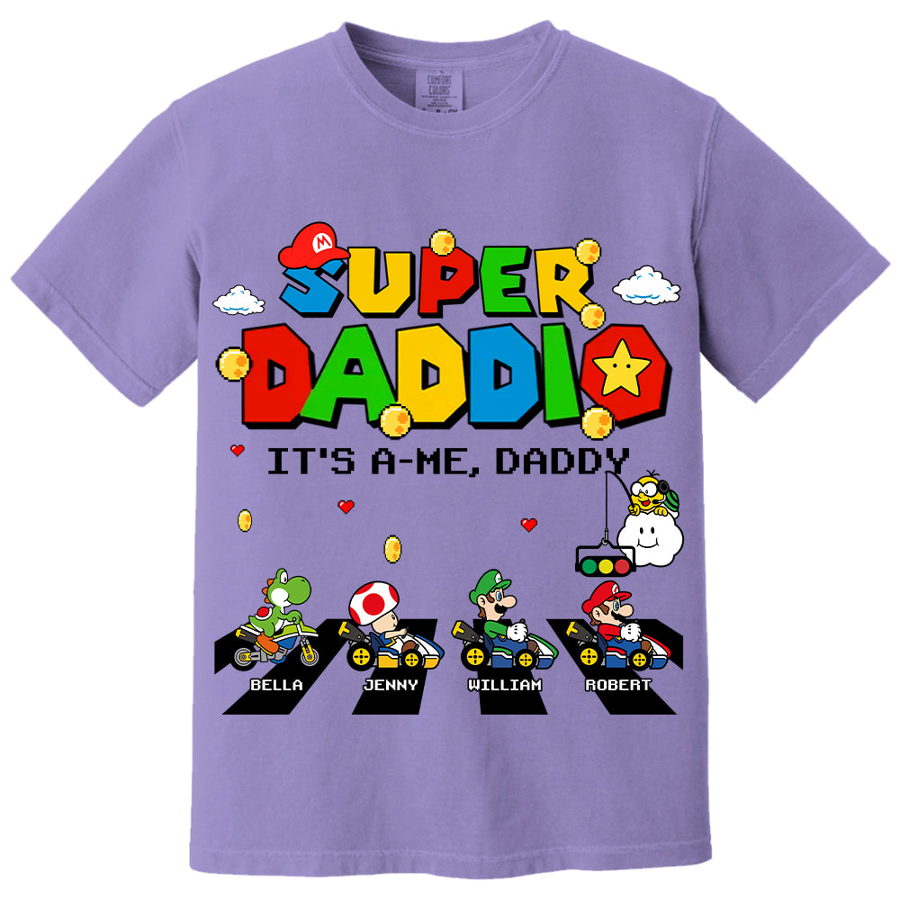 Super Daddio It's A Me Daddy Personalized Shirt Gifts For Dad VH01