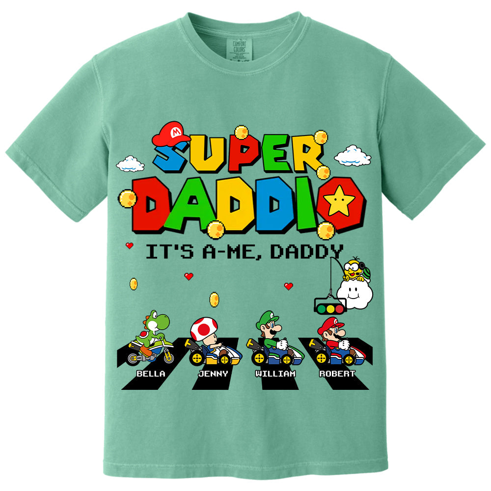 Super Daddio It's A Me Daddy Personalized Shirt Gifts For Dad VH01