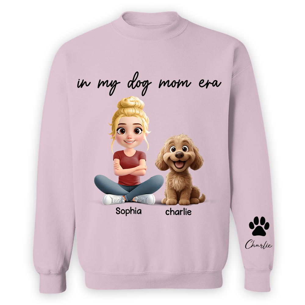 In My Dog Mom Era - Personalized Shirt, Gift For Dog Mom, Dog Mama, Dog Lovers Gift T1807