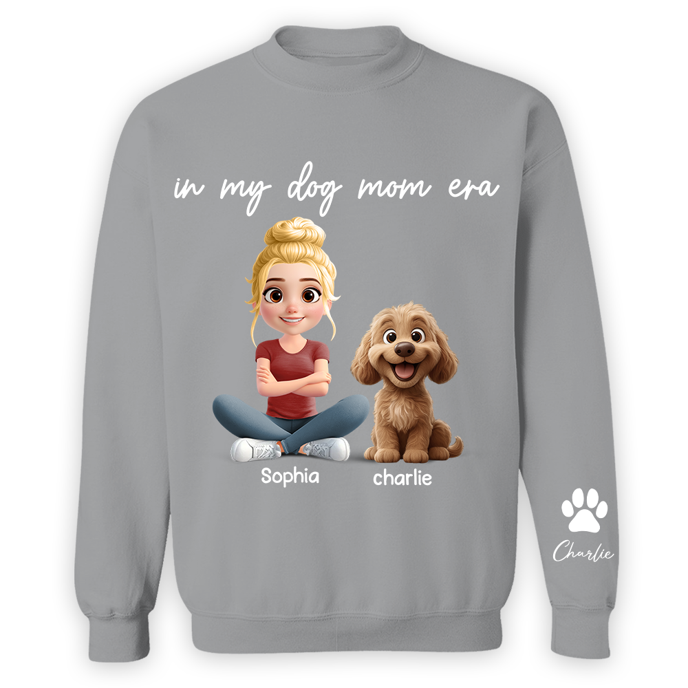 In My Dog Mom Era - Personalized Shirt, Gift For Dog Mom, Dog Mama, Dog Lovers Gift T1807