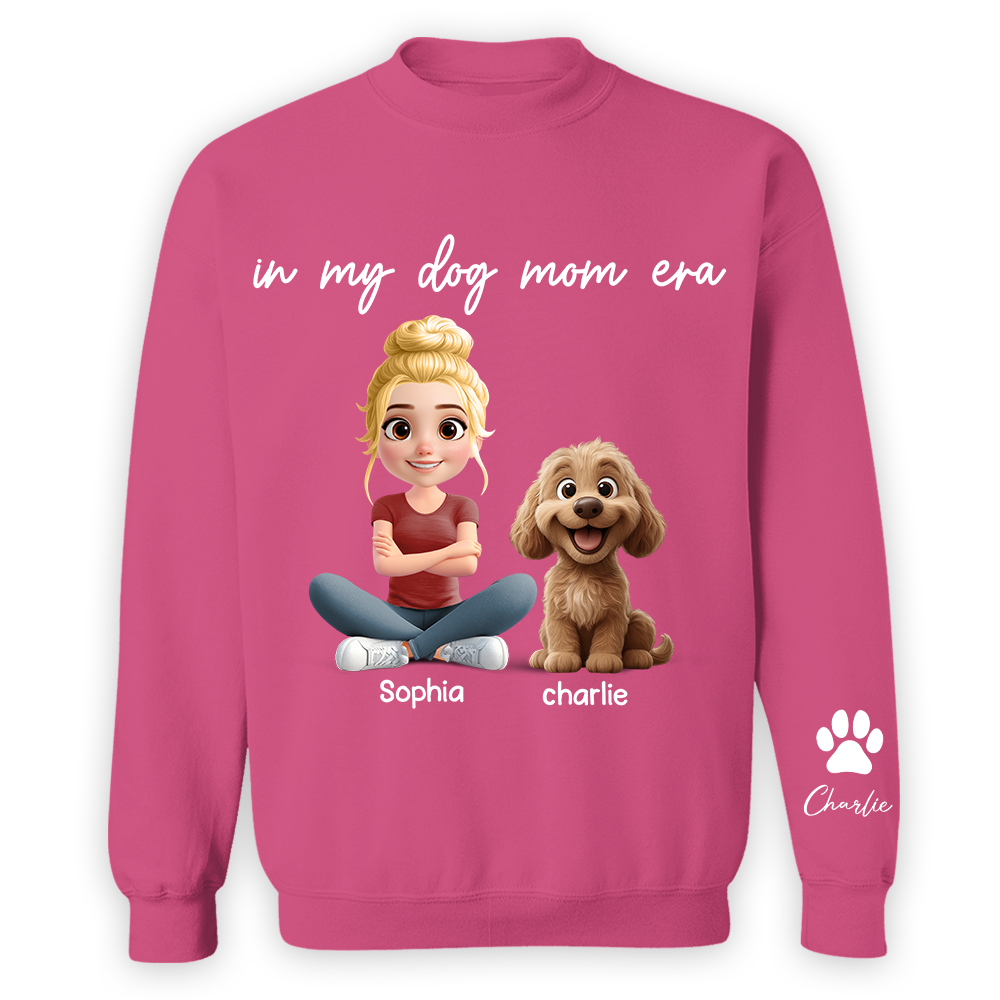 In My Dog Mom Era - Personalized Shirt, Gift For Dog Mom, Dog Mama, Dog Lovers Gift T1807