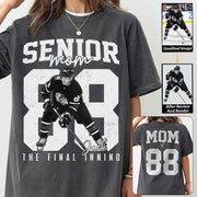 Senior Ice Hockey Mom Shirt, The Final Inning, Custom Photo Player Ice Hockey Mom Shirt, Senior Ice Hockey Mom Gift T1807