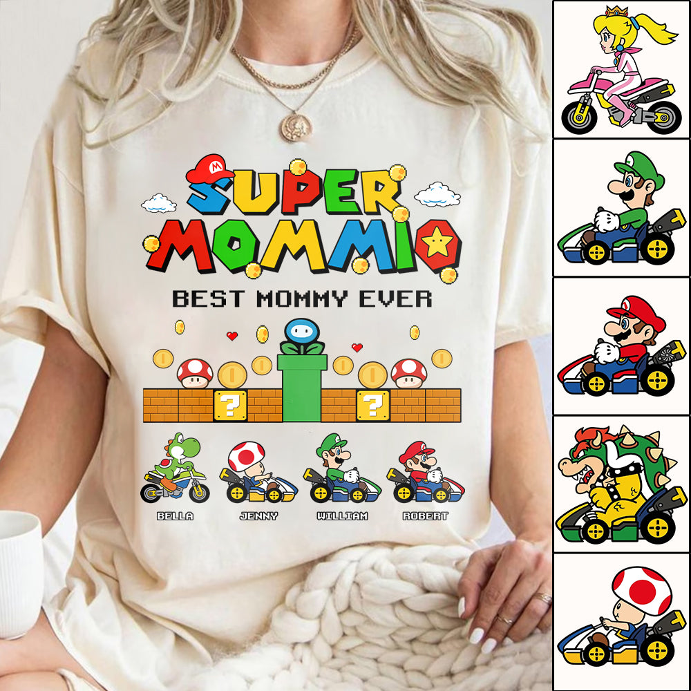 Customized Super Mummio Retro Gaming, Mario Character Shirt, Mother's Day Gift L0411 Li29