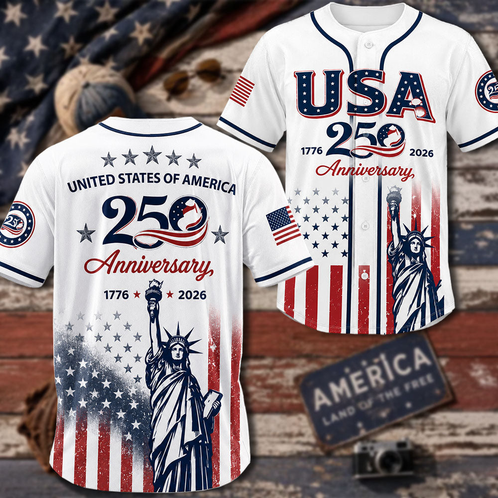 Custom Independence Day Baseball Jersey, Personalized Youth Patriotic Shirt, America Birthday Gift 2