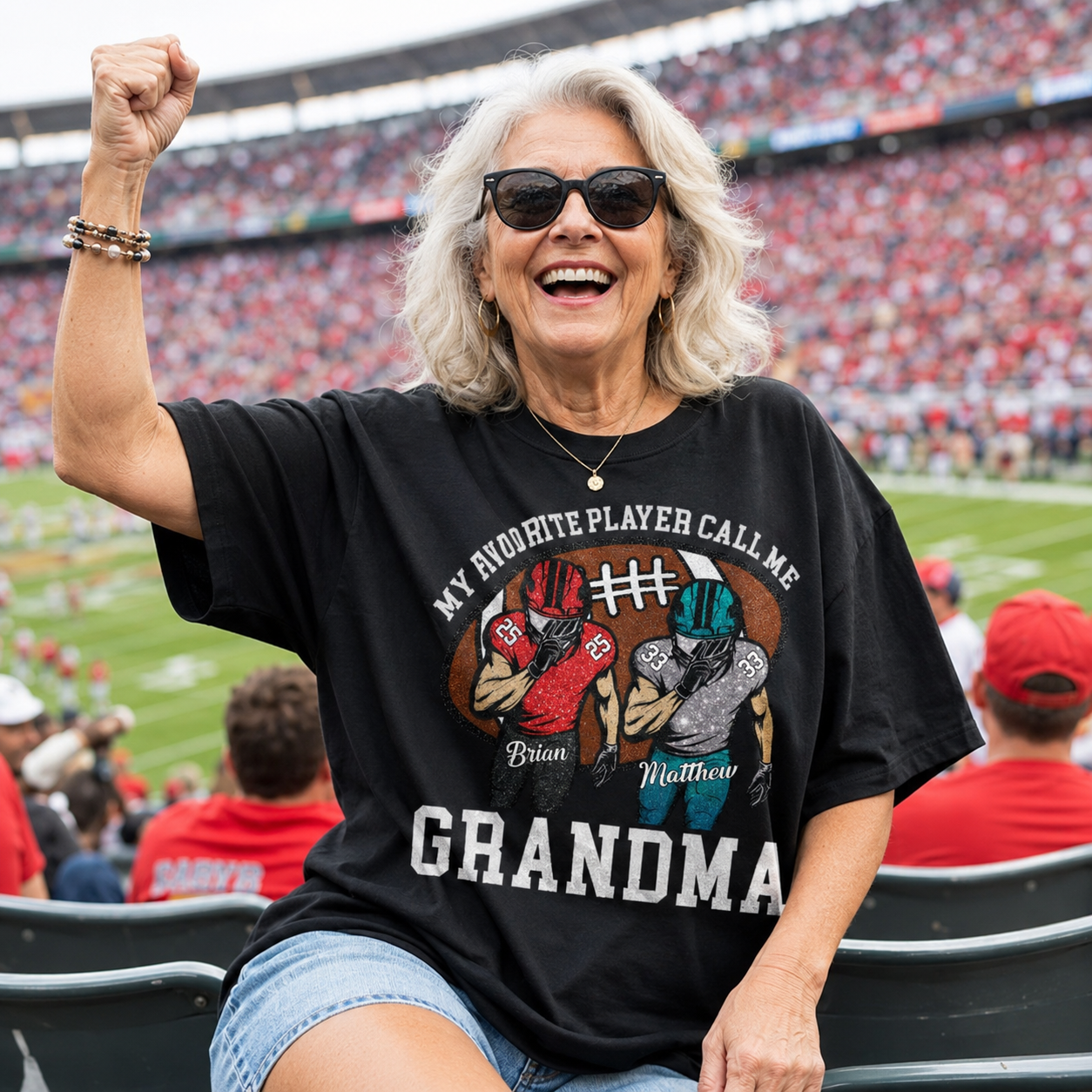 My Favorite Player Call Me Mom Grandma Personalized Football Mom Grandma Shirt Gift For Sport Family T1807 TH23