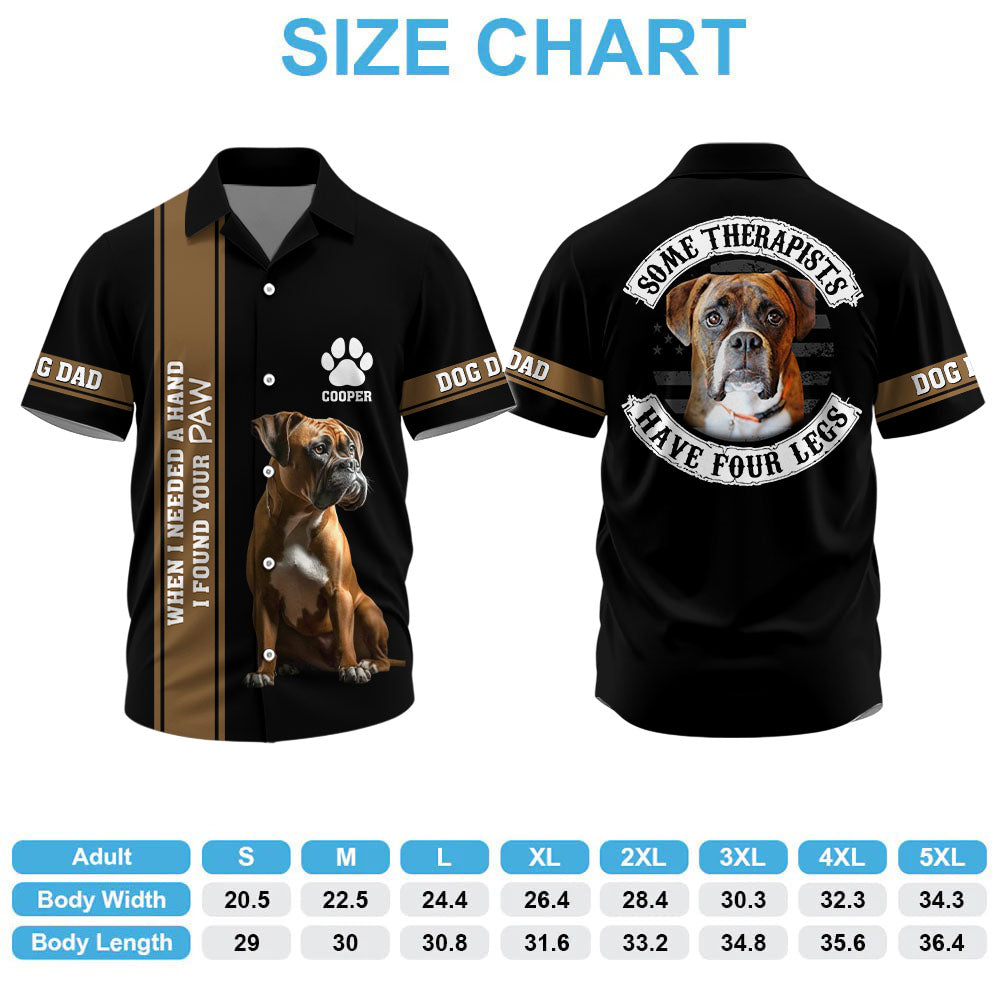 Some Therapists Have Four Legs, Personalized Shirt Custom Photo Gift For Dog Lovers T1807