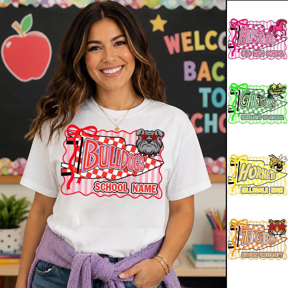 Custom School Mascot, Football Team , School Spirit  L0411 Nh00