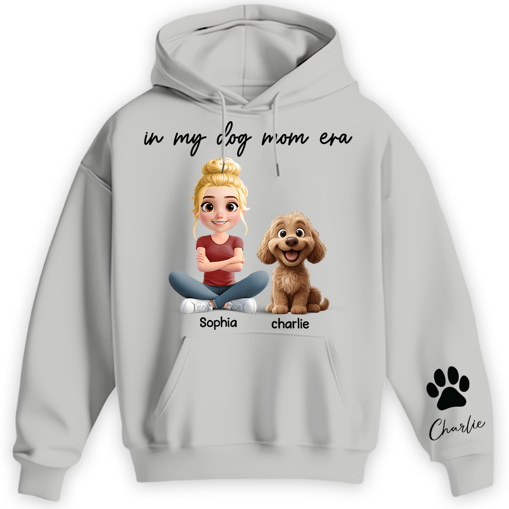 In My Dog Mom Era - Personalized Shirt, Gift For Dog Mom, Dog Mama, Dog Lovers Gift T1807