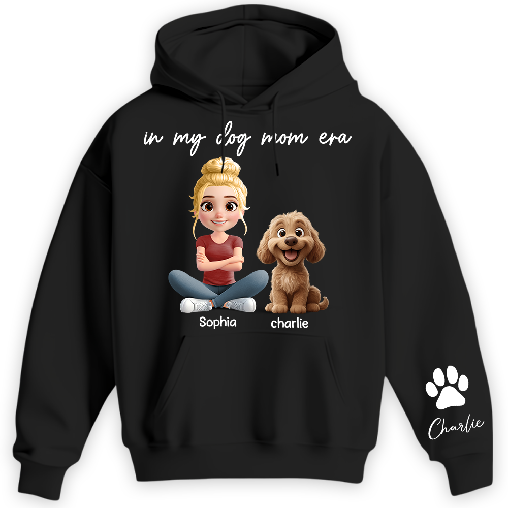 In My Dog Mom Era - Personalized Shirt, Gift For Dog Mom, Dog Mama, Dog Lovers Gift T1807
