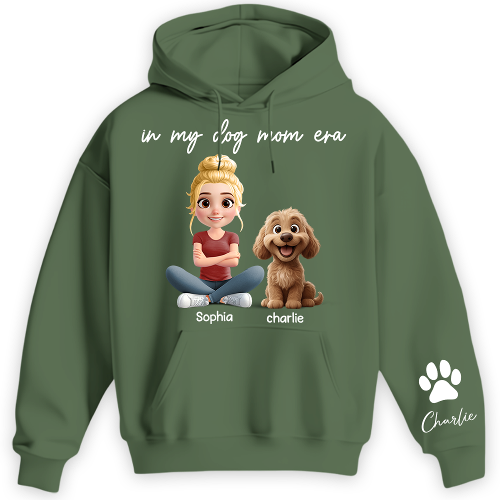 In My Dog Mom Era - Personalized Shirt, Gift For Dog Mom, Dog Mama, Dog Lovers Gift T1807