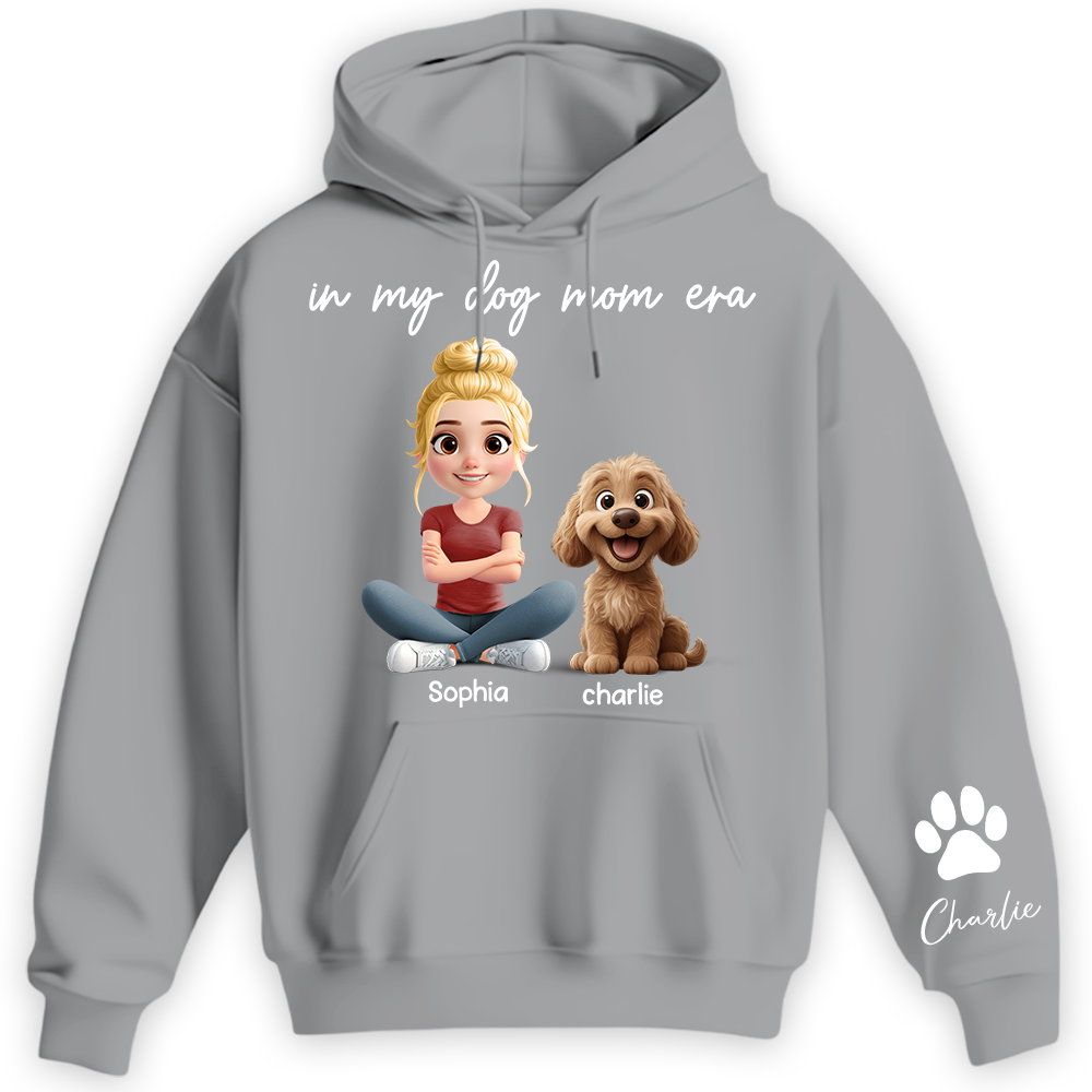 In My Dog Mom Era - Personalized Shirt, Gift For Dog Mom, Dog Mama, Dog Lovers Gift T1807