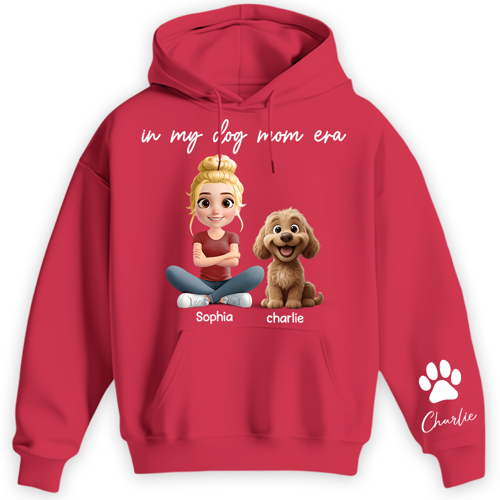 In My Dog Mom Era - Personalized Shirt, Gift For Dog Mom, Dog Mama, Dog Lovers Gift T1807