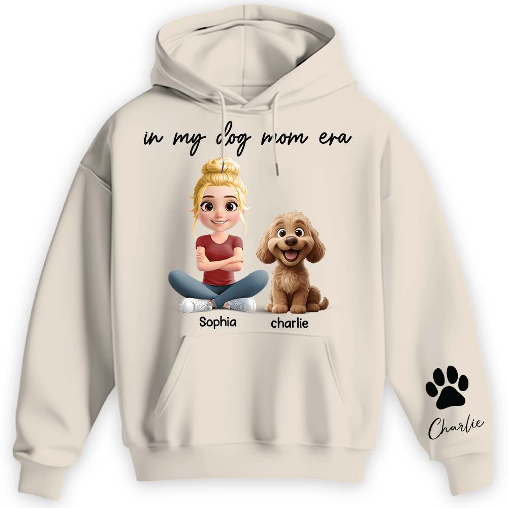 In My Dog Mom Era - Personalized Shirt, Gift For Dog Mom, Dog Mama, Dog Lovers Gift T1807