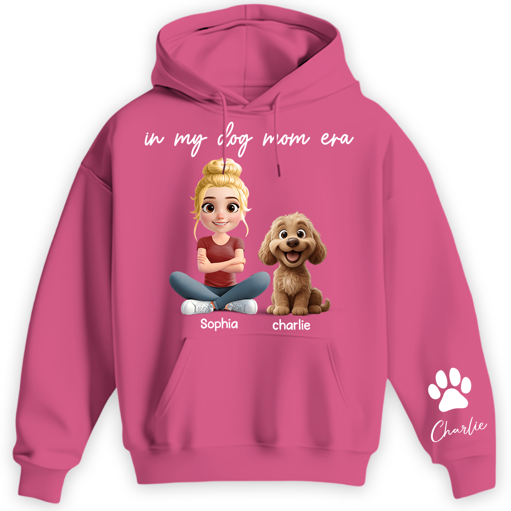 In My Dog Mom Era - Personalized Shirt, Gift For Dog Mom, Dog Mama, Dog Lovers Gift T1807