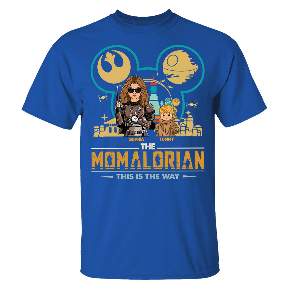 The Momalorian This Is The Way, Custom Shirt for Mom, Personalized Mother's Day Gift T1807 Pt99